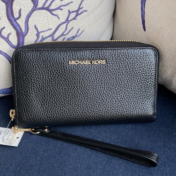 Michael Kors Jet Set Travel Lg Flat Multifunctional Phone Case-Wristlet-… - Picture 2 of 16